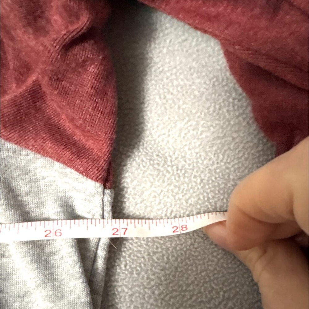 Freezing Season Graphic Long Sleeve Raglan Teeshirt 4XL Red/Blue/Grey Colorblock - Picture 6 of 7